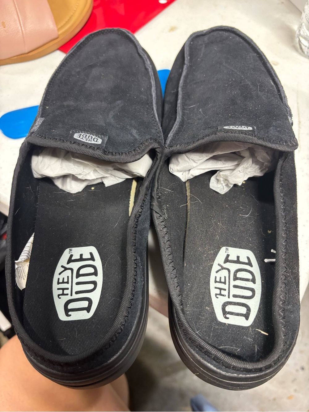 Hey Dude Black Slip-On Loafers